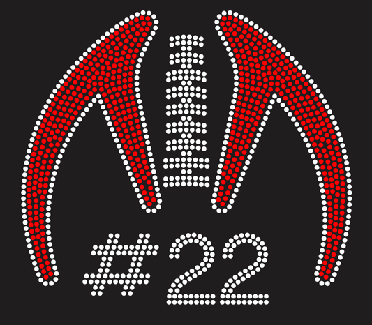 DELSEA HS SKELETON LACES ADD NUMBERS RHINESTONE DESIGN