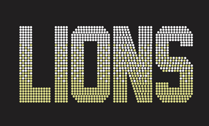 GT LIONS FADE RHINESTONE DESIGN
