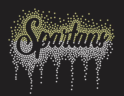 DEPTFORD OMBRE SCATTER SCRIPT RHINESTONE DESIGN