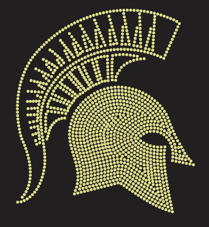 DEPTFORD SPARTAN SILHOUETTE RHINESTONE DESIGN
