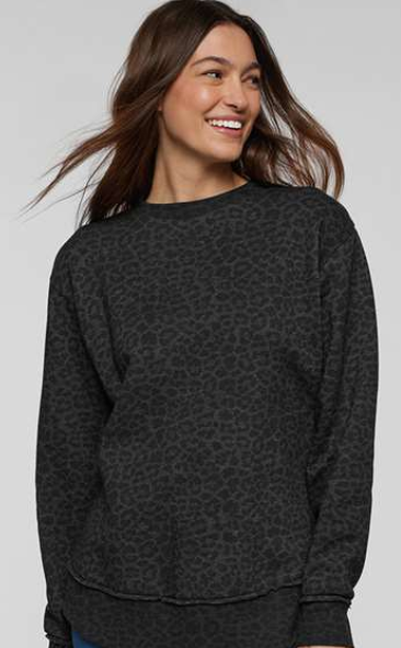 JCI JERSEY CHEER INTENSITY BLACK/GRAY LEOPARD APPAREL