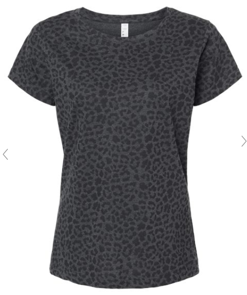 JCI JERSEY CHEER INTENSITY BLACK/GRAY LEOPARD APPAREL