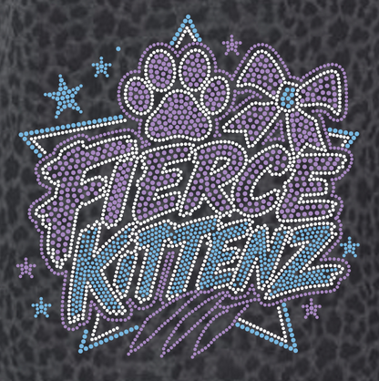 JCI FIERCE KITTENZ BLACK/GRAY LEOPARD APPAREL
