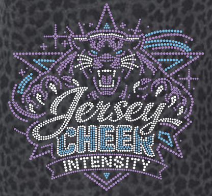 JCI JERSEY CHEER INTENSITY BLACK/GRAY LEOPARD APPAREL