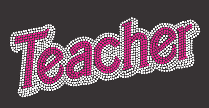 RADIX TEACHER BARB"IE" FONT Rhinestone Design
