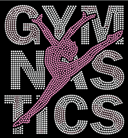 ACG GYMNASTICS STACKED RHINESTONE DESIGN