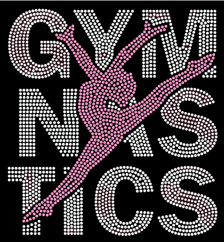 ACG GYMNASTICS STACKED RHINESTONE DESIGN