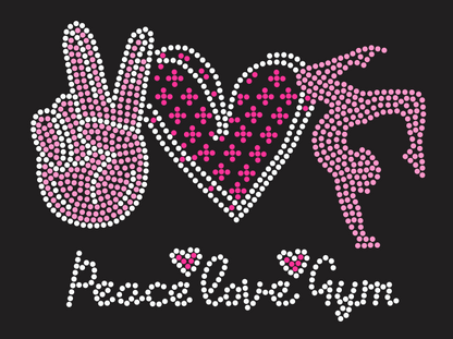ACG PEACE LOVE GYM RHINESTONE DESIGN