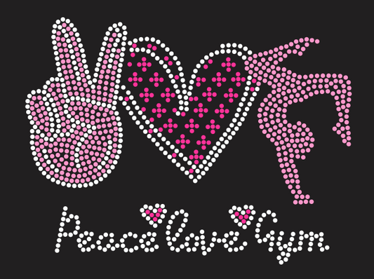ACG PEACE LOVE GYM RHINESTONE DESIGN