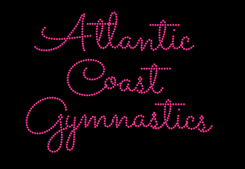 ACG SCRIPT FONT RHINESTONE DESIGN
