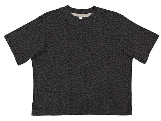ACG GRAY/BLACK LEOPARD CROPPED TSHIRT