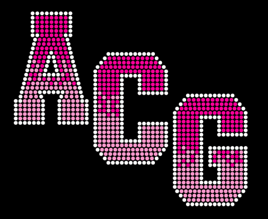 ACG OMBRE LETTERS RHINESTONE DESIGN