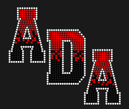 ADA OMBRE LETTERS RHINESTONE DESIGN