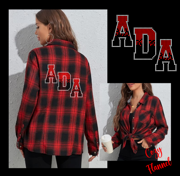 ADA FLANNEL SHIRT ADULT SIZES