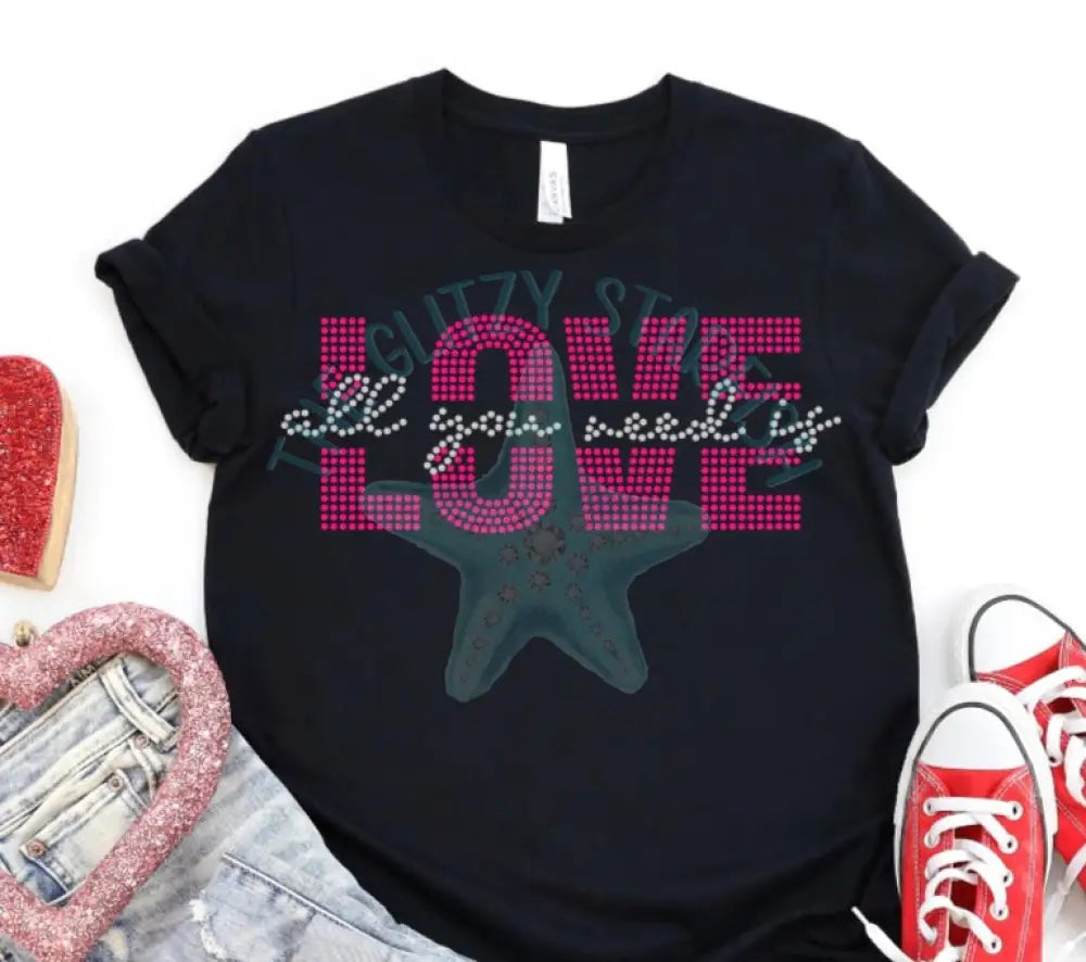 All You Need Is Love Rhinestone Shirt