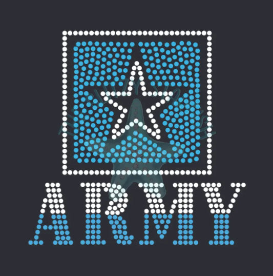 Army Family (Choose Person) Rhinestone Tshirt