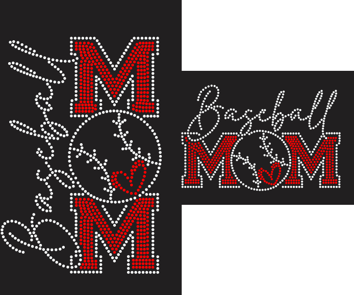 TWP BASEBALL MOM HORIZONTAL OR VERTICAL DESIGN