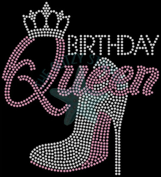 Birthday Queen Rhinestone Tshirt