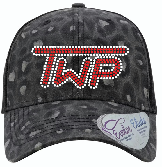 TWP HAT BLACK GREY LEOPARD