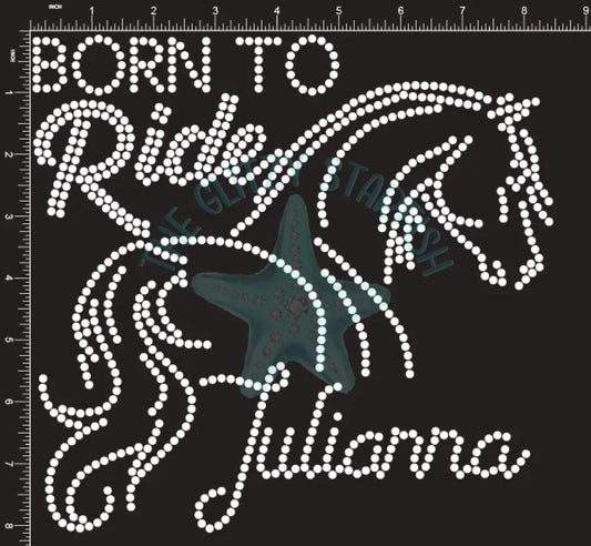 Born To Ride Rhinestone Shirt