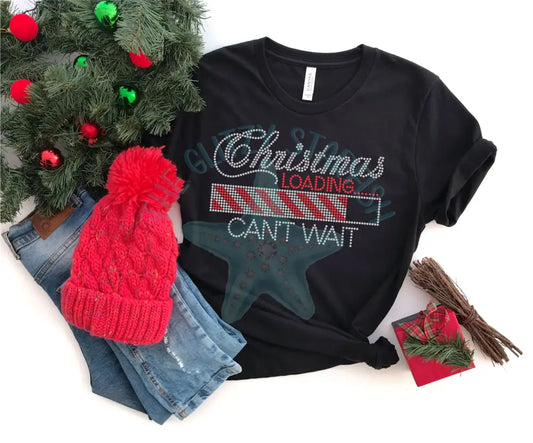 Christmas Loading Rhinestone Shirt