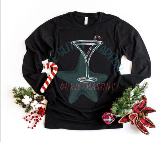 Christmastini Rhinestone Shirt