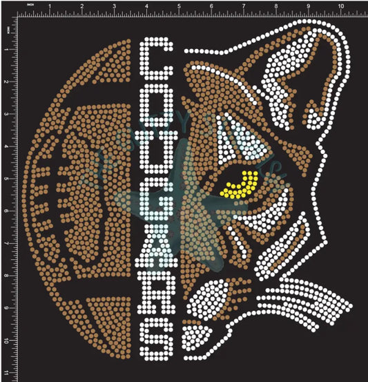 Cougar Football Rhinestone Shirt