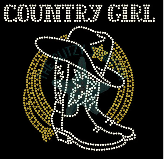 Country Girl Rhinestone Tshirt