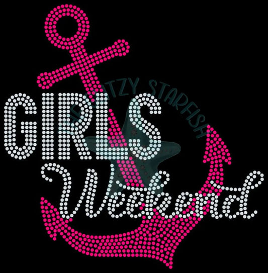 Girls Weekend Anchor Rhinestone Shirt