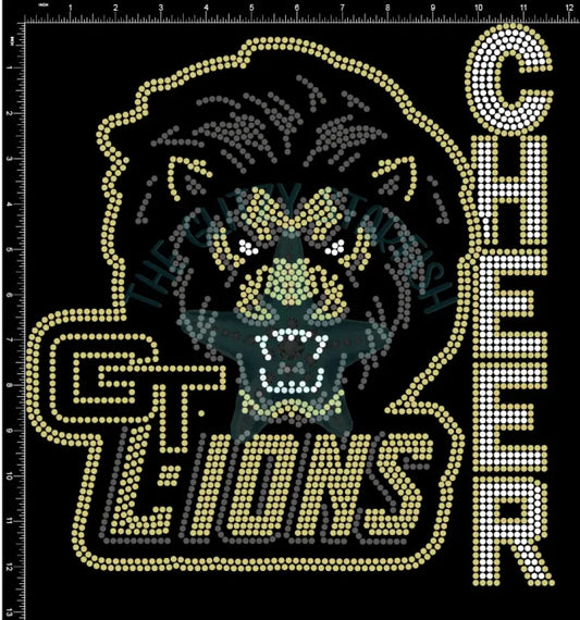 Gt Lions Cheer Bling Shirt