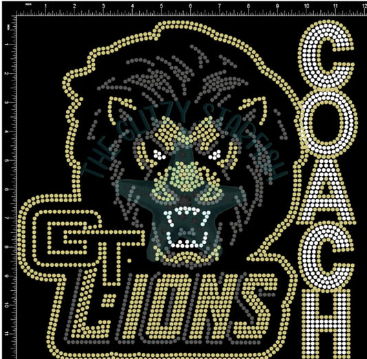 Gt Lions Coach Bling Shirt