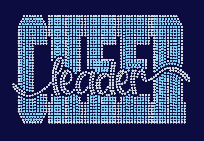GT STALLIONS CHEERLEADER TALL BLOCK BLING DESIGN