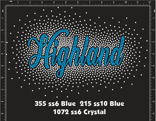 HIGHLAND HS RHINESTONE DESIGN