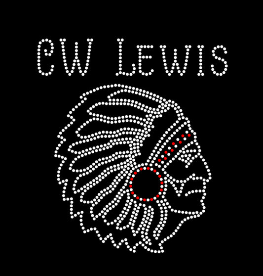 CW LEWIS MASCOT RHINESTONE DESIGN