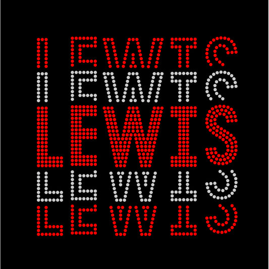 CW LEWIS STACKED RHINESTONE DESIGN