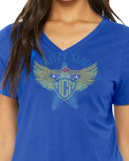 Mcm Short Sleeve Vneck Tshirt