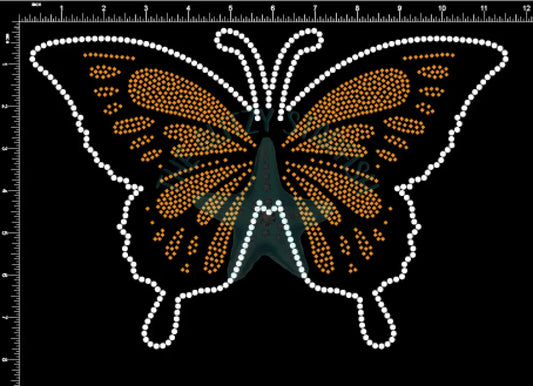 Monarch Butterfly Rhinestone Shirt