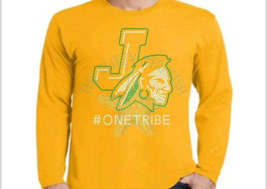 One Tribe Tshirt Long Sleeve Small / Gold Shirt Unisex Standard Fit