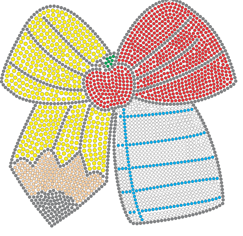 OAK KNOLL PENCIL BOW Rhinestone Design