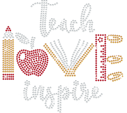 OAK KNOLL TEACH LOVE INSPIRE Rhinestone Design