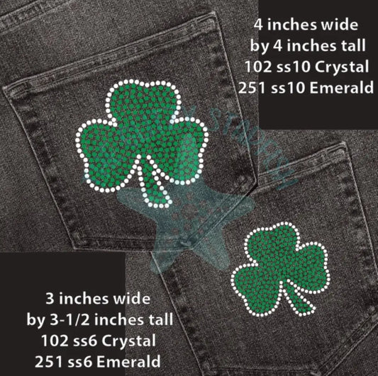 Shamrock Pocket Rhinestone Shirt