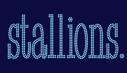 GT STALLIONS TYPE PERIOD BLING DESIGN