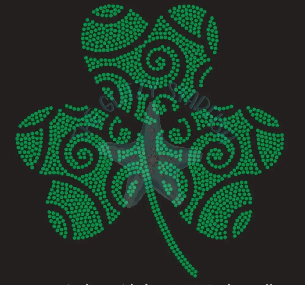 Swirl Shamrock Rhinestone Shirt