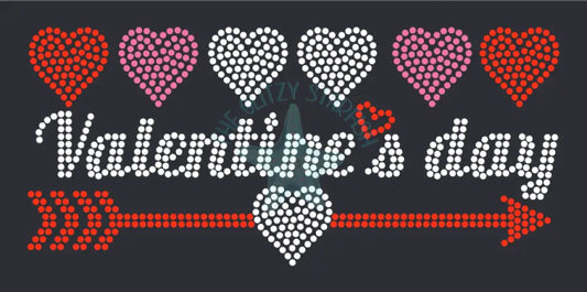 Valentine Arrow Rhinestone Shirt